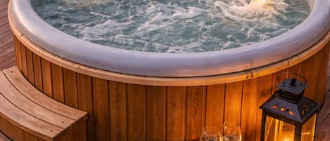 Cabane Familiale, vue montagne | Bain à remous privé