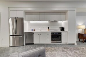 Fridge, dining tables - Landing | Spectacular Studio, Gym, Game Room (South Salt Lake)