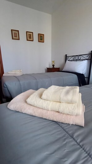 Iron/ironing board, WiFi, bed sheets - Apartment 'Agriturismo Carne Sicura' with Private Garden, Wi-Fi and Air Conditioning (Bagnolo San Vito)