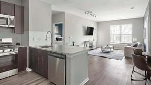 Fridge, dining tables - Landing | Beautiful 2BD, Clubhouse, Pool (King of Prussia)