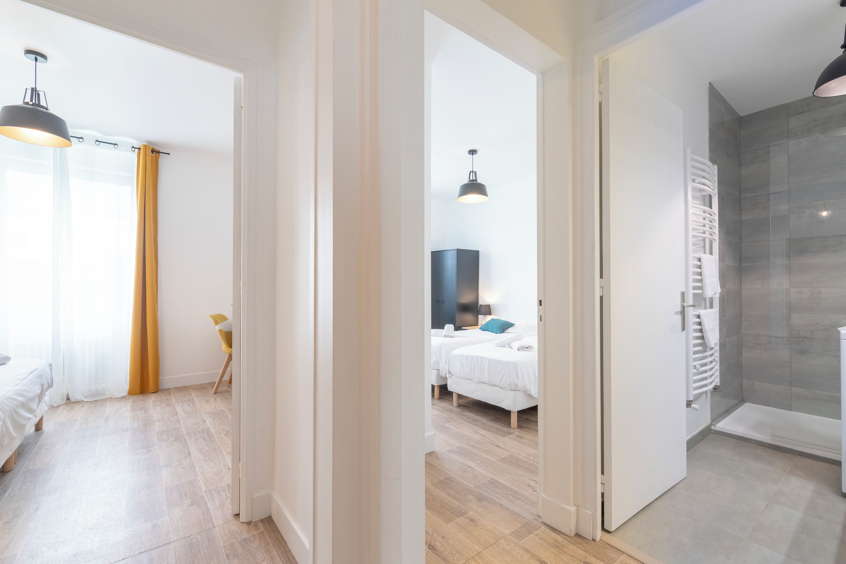 3 chambres, fer et planche à repasser, accès Internet, draps fournis