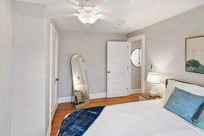 Desk, iron/ironing board, travel crib, WiFi