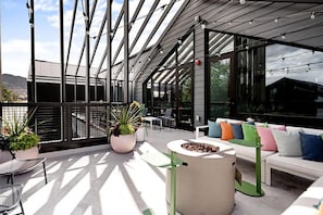Terrace/patio - Landing | Modern 1BD, Game Room, Gym (South Salt Lake)