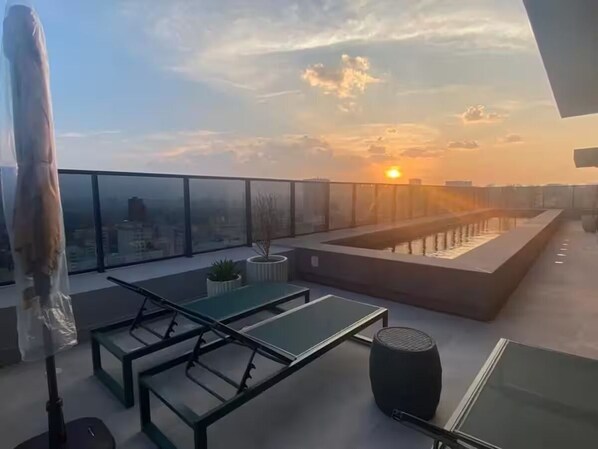 Terrace/patio - Modern studio near Oscar Freire (São Paulo)