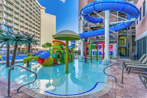 A heated pool