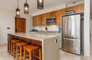 Private kitchen - Oceanfront Dreams: Immerse yourself in unforgettable sunrises in front of the Caribbean. (Tulum)