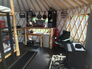 Interior - Experience Alaska Yurt Rental near Denali Park in Alaska (Cantwell)