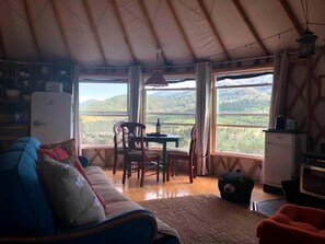 Living area - Amazing Yurt in Idaho for Camping Near Caribou National Forest (Bancroft)