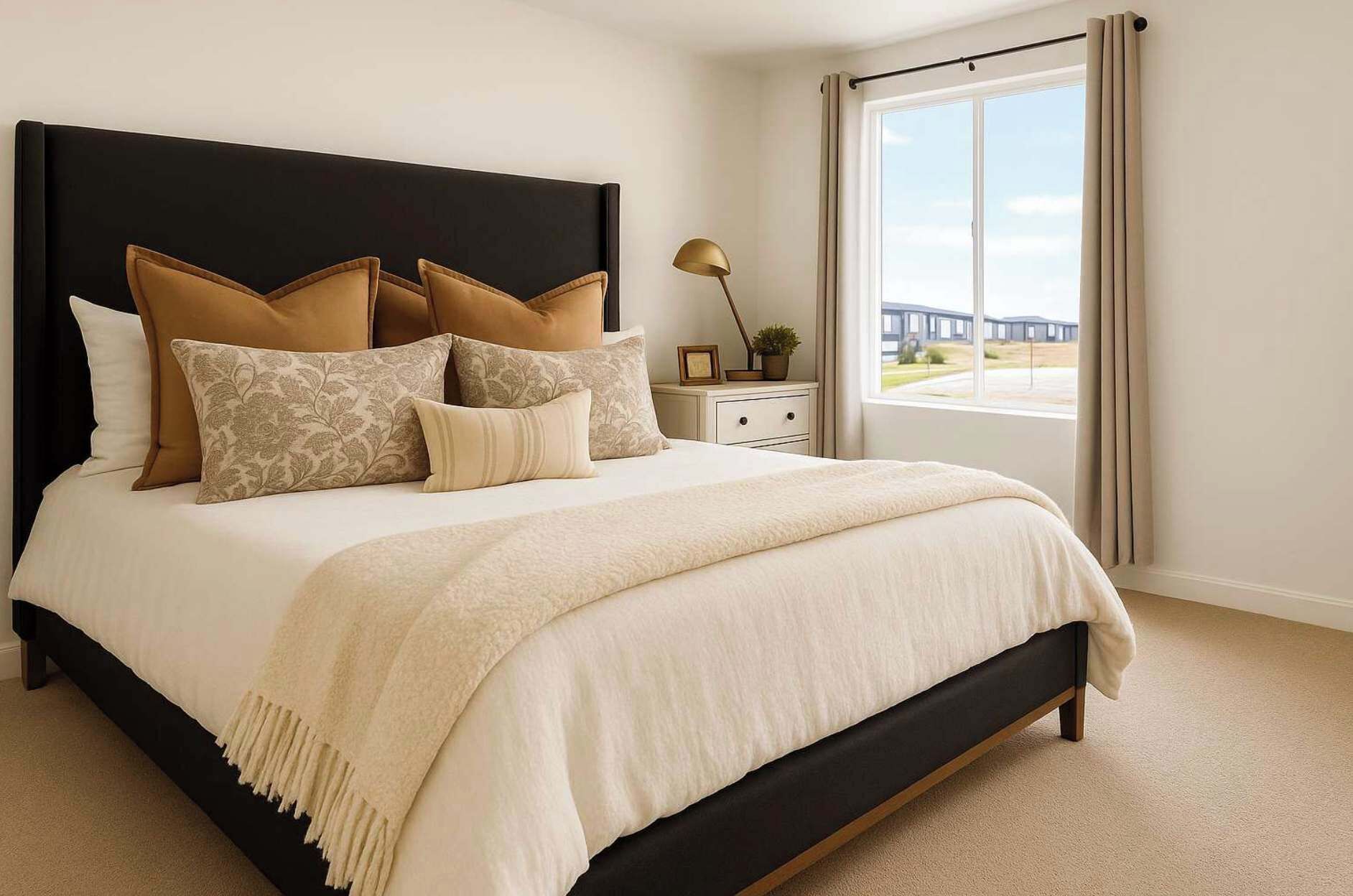 6 habitaciones, escritorio y tabla de planchar con plancha 