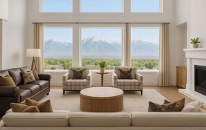 تلفزيون، مدفأة، مكتب