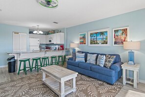 Condo, Multiple Beds (Island Sands 105) | Living area - Island Sands 105 (Fort Walton Beach)
