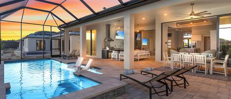 Außenpool, beheizter Pool