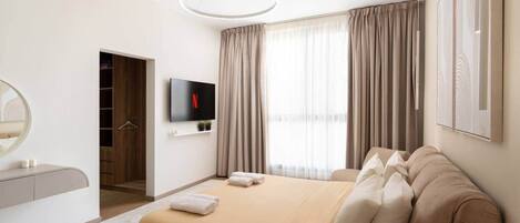 1 chambre, fer et planche Ă repasser, Wi-Fi, draps fournis