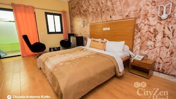 Standard Double Room, Air conditioning, Executive Level | Blackout drapes, iron/ironing board, free WiFi