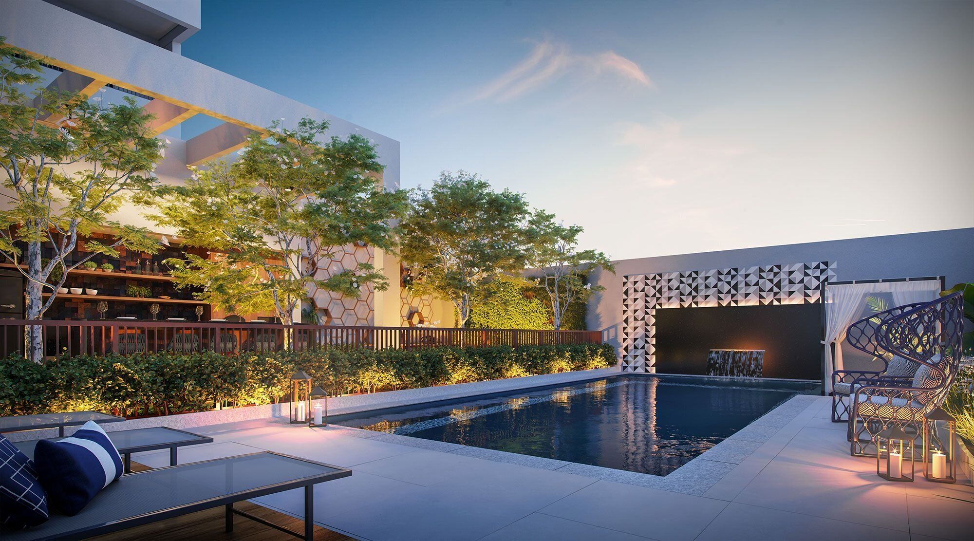 Indoor pool, outdoor pool