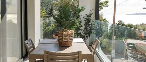 Luxury Apartment, Partial Sea View (A5) | Outdoor dining