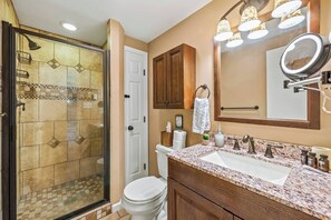 Shower, hair dryer