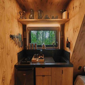 Private kitchenette - Glamping Uno (Naucalpan)