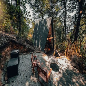 Classic Cabin, Mountain View | Terrace/patio - Glamping Uno (Naucalpan)