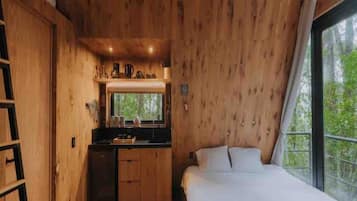 Cabaña clásica, vista a la montaña