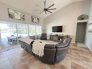 Smart TV - Elegant Port Charlotte Oasis: 3BR/3BA Home with Private Heated Pool & Pond View (Port Charlotte)
