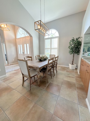 Dining - Elegant Port Charlotte Oasis: 3BR/3BA Home with Private Heated Pool & Pond View (Port Charlotte)