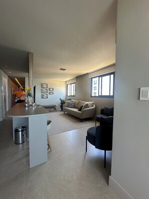 Interior - Wonderful apartment in Prainha de Muquicaba, Guarapari. (Guarapari)