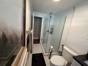 淋浴设施、免费洗浴用品、吹风机、毛巾