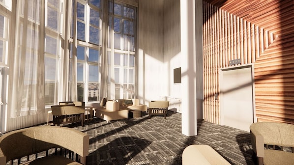 Lobby sitting area - Beacon Suites Hotel (Somerville)