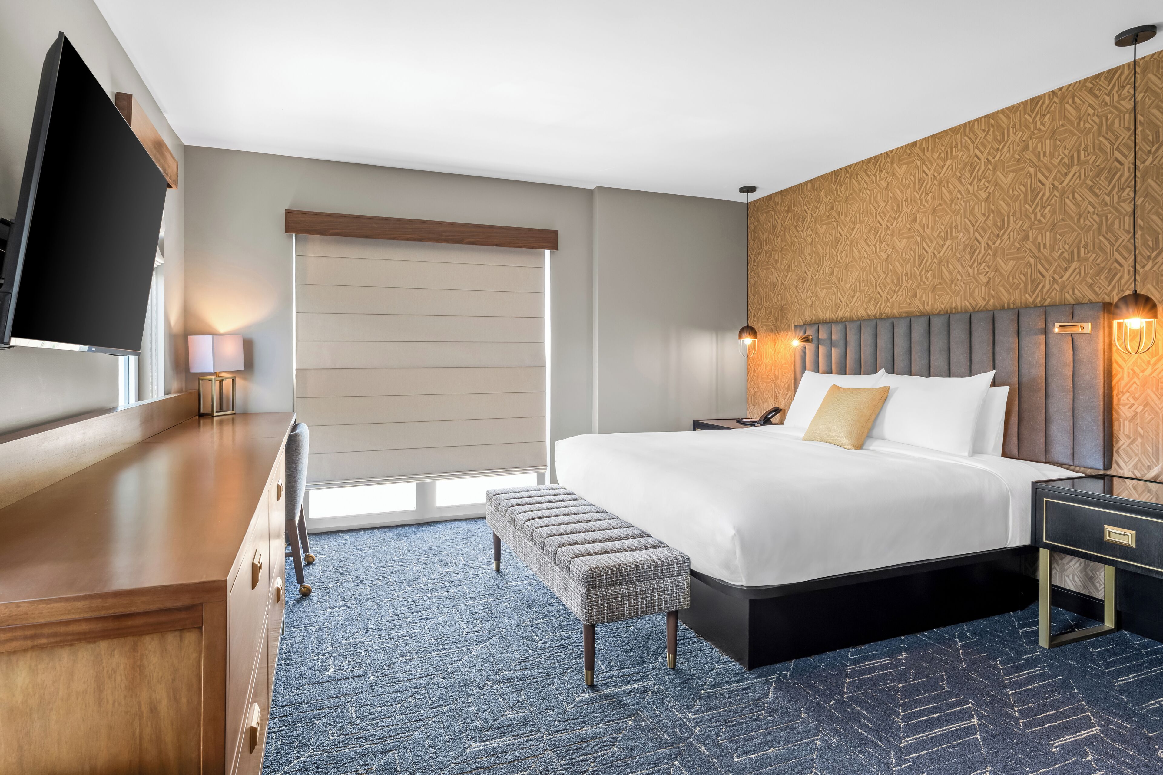 Luxe beddengoed, pillowtop-bedden, een gratis minibar