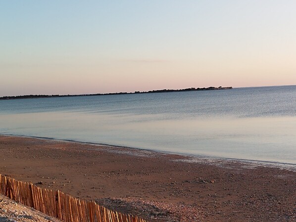 On the beach