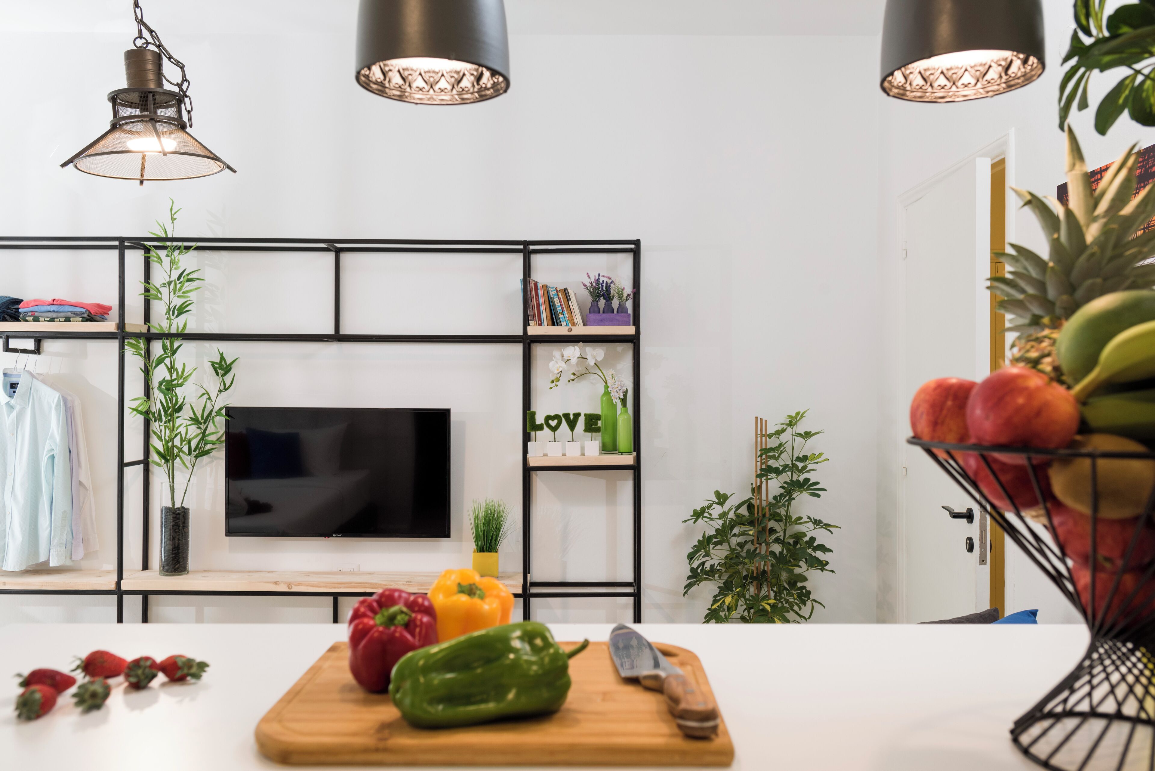 Studio, 1 Double Bed, Kitchen | Living area