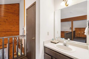 Cabin, Multiple Beds, Patio, Garden View (Whitetail Cabin) | Bathroom | Towels - Whitetail Cabin Getaway for 6 (Branson)