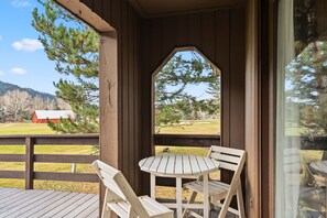 Outdoor dining - Avon Getaway | Private Hot Tub & Mountain Views (Avon)