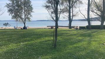 Camastros y toallas de playa