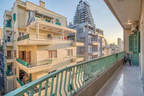 Apartemen, 2 kamar tidur, balkon, pemandangan kota | Balkon