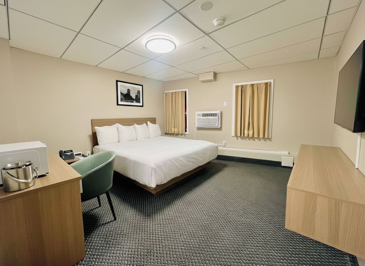 Habitació, 1 llit de matrimoni gran, no fumadors | Minibar, escriptori i espai de treball apte per a portàtils 