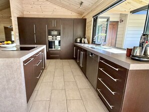 Microwave, oven, stovetop, dishwasher