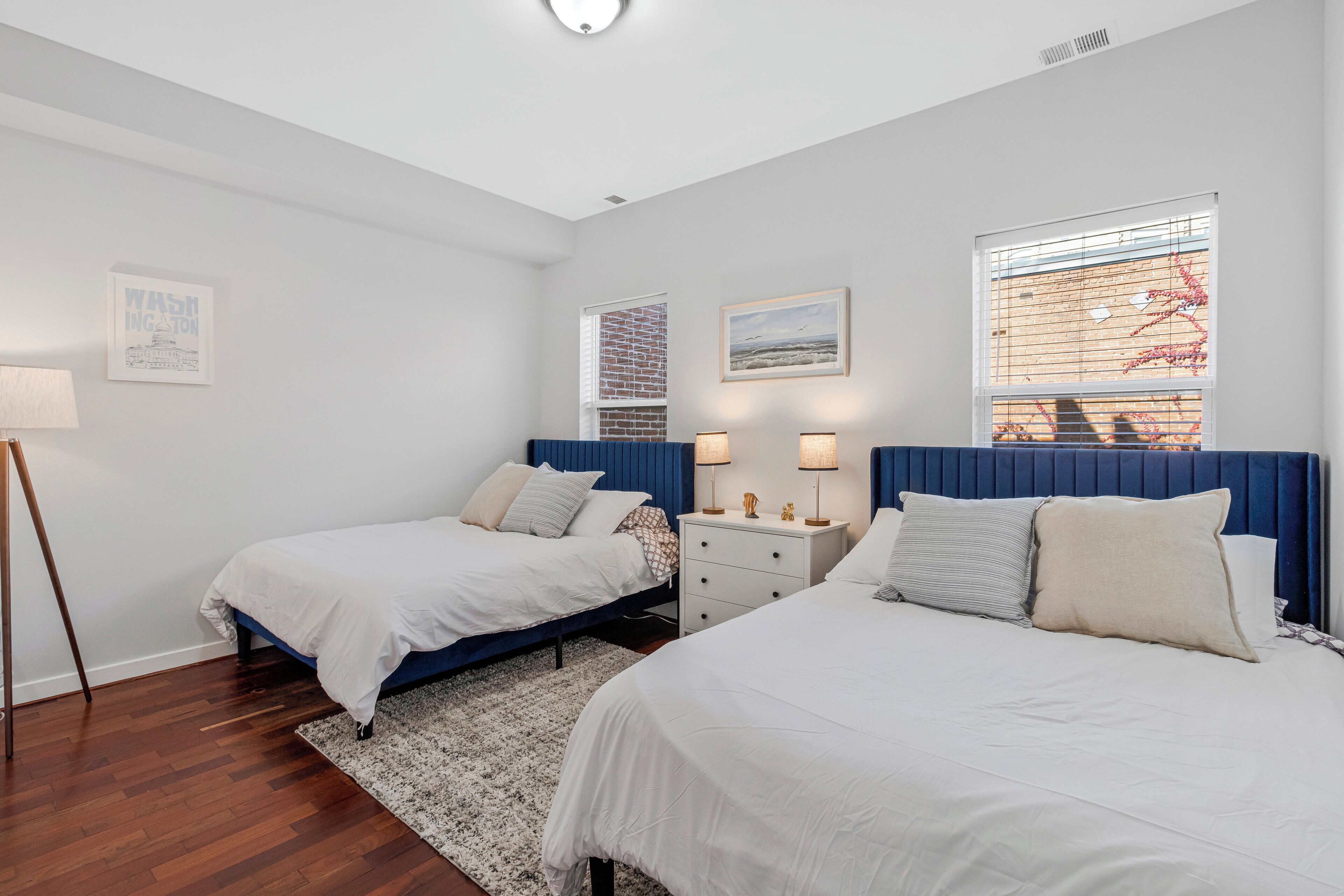 Iron/ironing board, travel crib, free WiFi, bed sheets