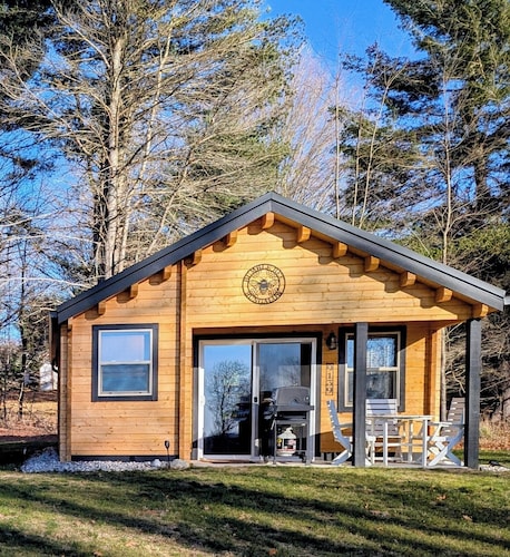 Cozy 2 Bedroom Cabin in Serene Bellaire/Alden with LakeViews-Bumbleebee Bungalow