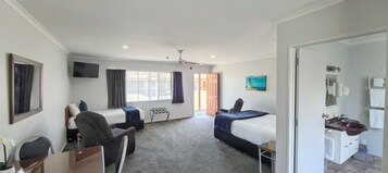 Triple Room, Patio | In-room safe, desk, laptop workspace, soundproofing