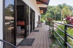 Single Room, 1 King Bed with Sofa bed, Patio, Pool View | In-room safe, blackout drapes, free WiFi, bed sheets - 2 Blu Moons Boutique Hotel & Retreat (Avellanas Beach)