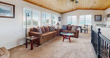 Dog Friendly Oceanfront Home with Hot Tub & Views
