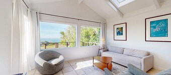 Oceanfront cottage with beach views & deck