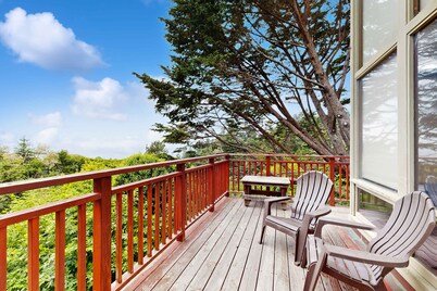 Oceanview Mendocino Artist Retreat - Garden, Deck