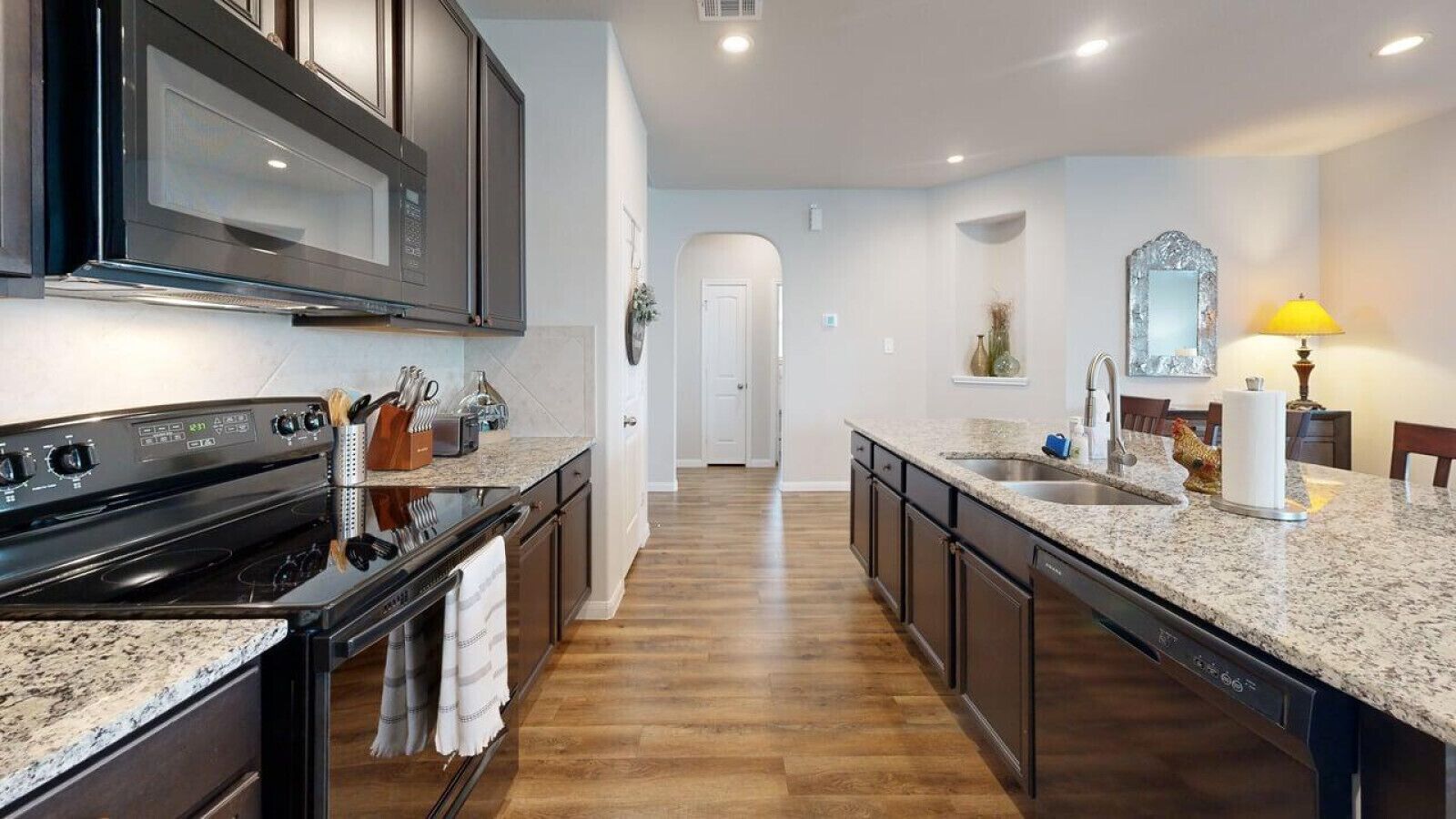 Dishwasher, dining tables