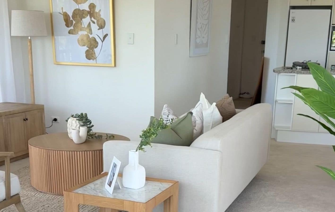 Apartment, 2 Schlafzimmer, Balkon, Meerblick | Wohnbereich