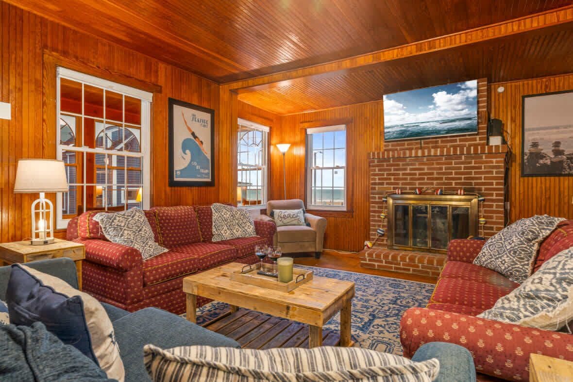 Casa, varias camas, cocina, vistas al mar (Danemead Cottage) | Zona de estar