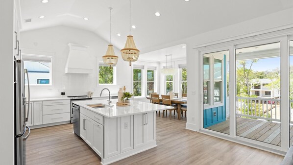 Private kitchen - 6BR Beach Retreat w/ Private Pool & Decks (Oak Island)