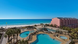 A resort with a large pool, beach access, and a view of the ocean. - Exclusive 2BR Beachfront | Gulf Views Balcony (Miramar Beach)